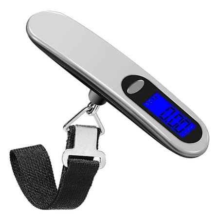 Resevåg Bärbar Digital Bagagevåg Max 50kg/110lb (lb,g,oz,kg) Våg Med Krok