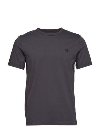 Ringer T-Shirt T-shirts Short-sleeved Svart Fred Perry