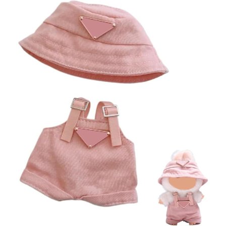 Monster Dockkläder (INGEN Docka), Hatt & Jumpsuit Set för 17cm Monster Docka Tillbehör Kostym