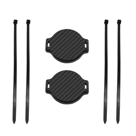 Tyverisikret AirTag-holder for sykkel Svart Svart