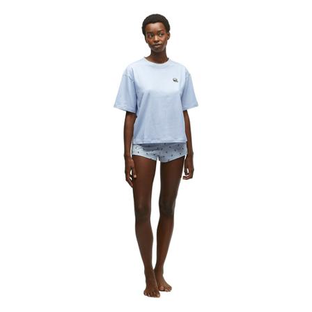 Karl Lagerfeld, Ikonik Logo Short ; Tee Set Niebieski, Kobieta, Rozmiar: S