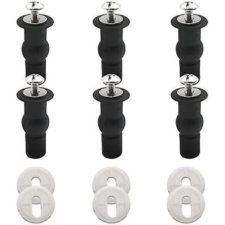 6 stk Toalettsete Skruer Hengsler For Standard Toalettsete Beslag