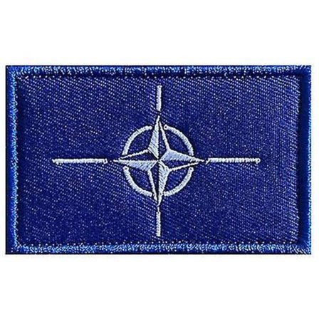 15-pak NATO-flag stofpatch broderet mærke velcro(1)