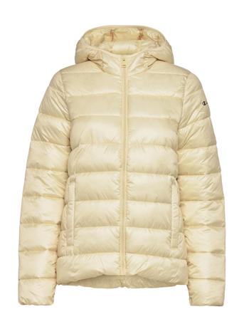Hooded Polyfilled Jacket Vuorillinen Takki Topattu Takki Kermanvärinen Champion