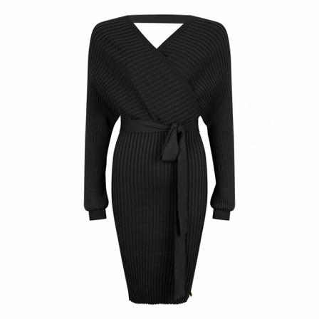 Jacky Luxury Jurk , Zwart , Dames , Maat: S