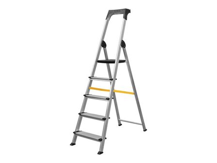 Wonday Trappstege 5 steg aluminium - Lyreco - Kontorsmöbler och inredning - Stegar och pallar - Trappstegar