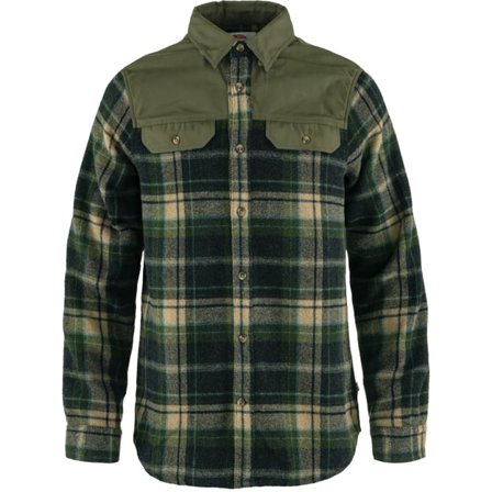 Fjällräven Herr's Granit Shirt in Laurel Green | Size: Large, G-1000/Ull/Polyester
