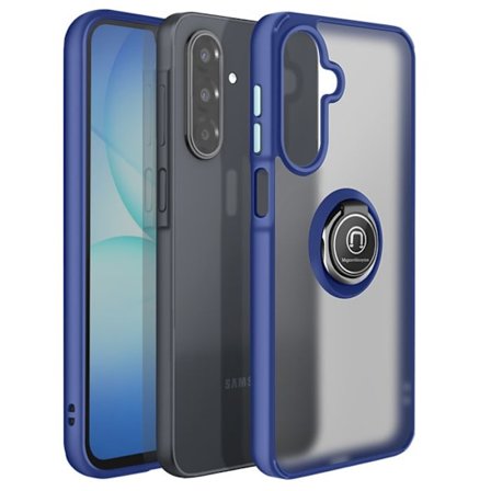 Coque Anneau - AVIZAR - Galaxy A17 - Blå - Rotera 360° - Magnetisk Fäste