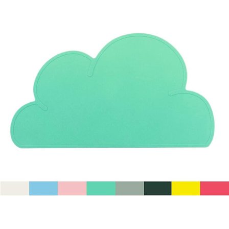 Pet Placemat til Hund og Kat, Matte til at Forhindre Mad- og Vandspild, Velegnet til Mellemstore og Små Kæledyr, silikoneGrøn