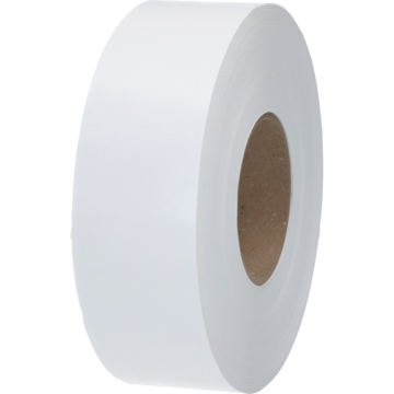 Vågetikett Linerless 58mmx250m Permanent Vit Ø76mm