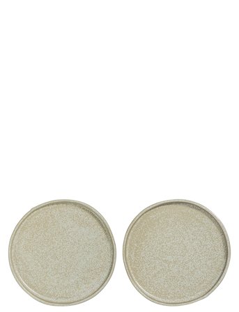 Mette Ditmer Sand Grain Plate, 2-Pack - Beige - Ø 20 CM