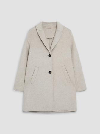 MATCH - Caroline kåpe - Marie Philippe - Str. 34 - Dame - Jakker & Kåper - Beige - 50% ull - resirkulert, 45% polyester - resirkulert, 5% andre fibrer