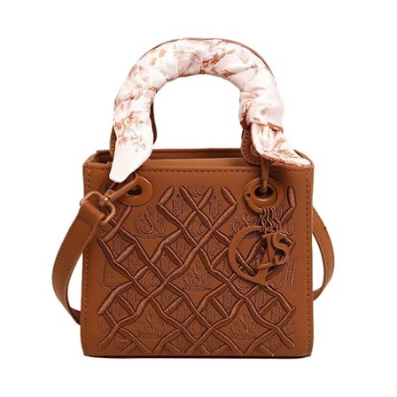 Kraftig broderi diamant Princess Diana väska exklusiv crossbody-väska mångsidig mode silkescarf axelväska damväska