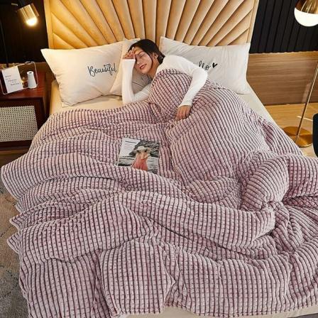 Erittäin ruudullinen viltti, ruudullinen fleece-viltti (vaaleanpunainen ja valkoinen, 120x200cm) KLB