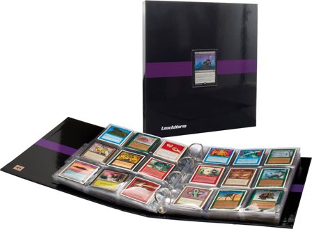 Samlekortalbum Pro - A4 - Fantasy - Sort/Lilla