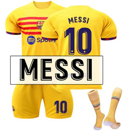 2022-23 Barcelona kolmas vieraspaita, keltainen, Messi 28(150-160cm)