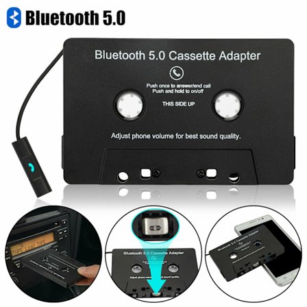 Bluetooth 5.0 Car Audio Stereo Cassette Tape Adapter Til Aux