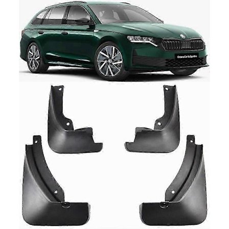 Täydellinen roiskesuoja- ja lokasuojasarja, yhteensopiva 2020-2024 Skoda Octavia Mk4 Estate -WELLNGS -mallin kanssa