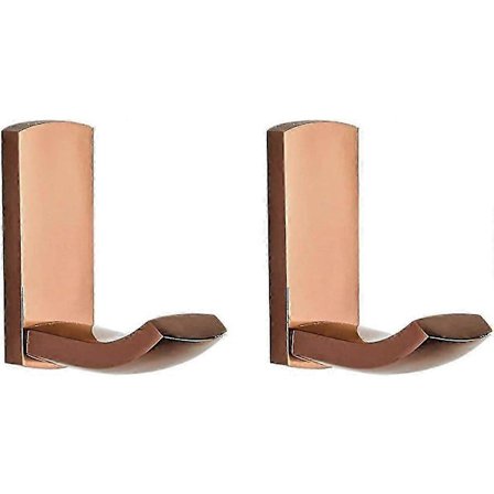 Knager Messing Brusebad Håndklæde Badekåbekrog til Ophængning Stilfulde Badeværelse Køkken Kroge Vægmonteret, Rosaguld - 2 Pakke