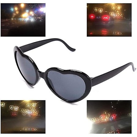 Hjerte Spesielleffekt Diffraksjonsbriller Hjerteformet Spesielleffekt Mote