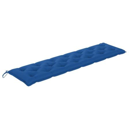 Vidaxl Bänkdyna För Trädgården Blå 200x50x7 Cm Tyg Blå