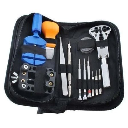 Watch Tool Kit för klockreparationer Batteribyte Case Opener Flerfärgad
