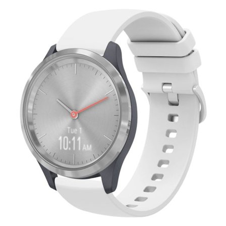 Garmin Vivomove 3S Silicone Watch Band - White
