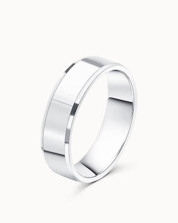 Samuel Wedding Ring for Men 18K White Gold - Vintage Design from Vanbruun