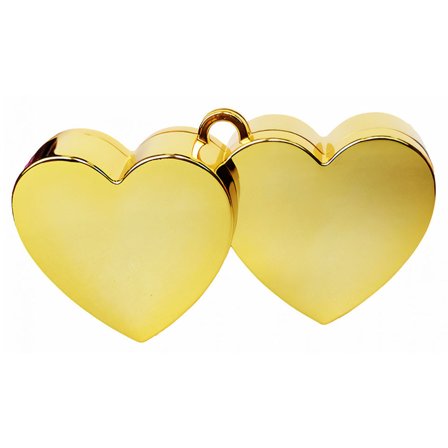Ballonvægt Hjerter Guld