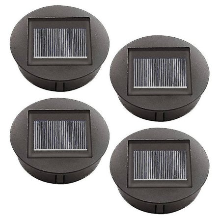 4 stk. udskiftnings-solcellelamper med LED-pærer, Solcelle-toplamper udskiftning, LED-solcelle