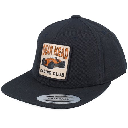 Kiddo Cap - Black - snapback - Cap - Kids Gear Head Racing Club Patch Black Snapback - Hatstore