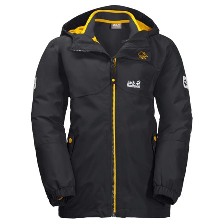Jack Wolfskin Boy's Iceland 3-in-1 Jacket Children 3-in-1 jackets Black 116