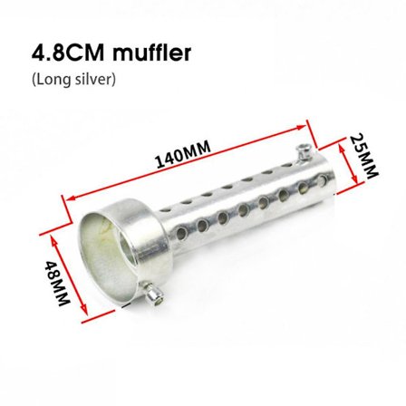 Moottoripyörän äänenvaimennin 35mm 42mm 45mm 48mm 60mm Db Killer pakoputken äänenvaimennin moottoripyörä
