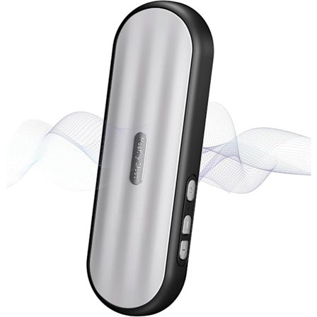 Privé Bluetooth høyttaler for under puten: Bærbar sovehjelp med benledningsteknologi og hvit støy for avslapning