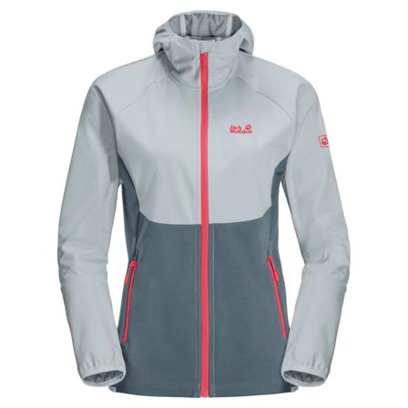 Jack Wolfskin Women's Go Hike Softshell (Spring 2021) Women unlined jacket Grey XS