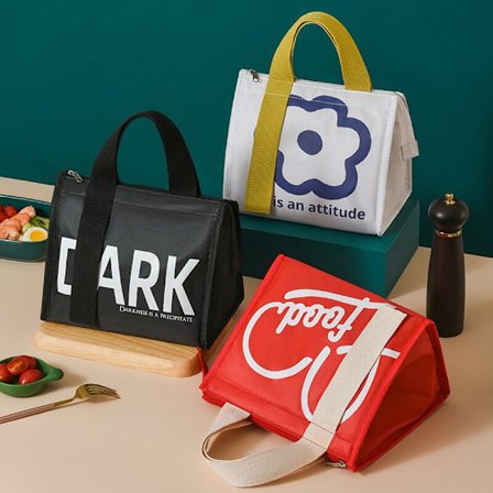 Förtjockad bärbar thermal picknickväska vit