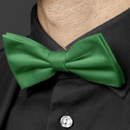 XL Emerald Green Basic Pre-Tied Bow Tie for Men - Pre-tied bow ties