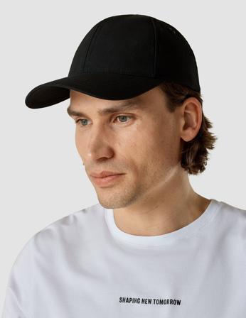 Recycled Essential Cap Svart | SHAPING NEW TOMORROW