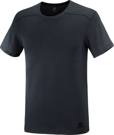 Salomon Men's Essential Solid Men short-sleeved sweaters Black S