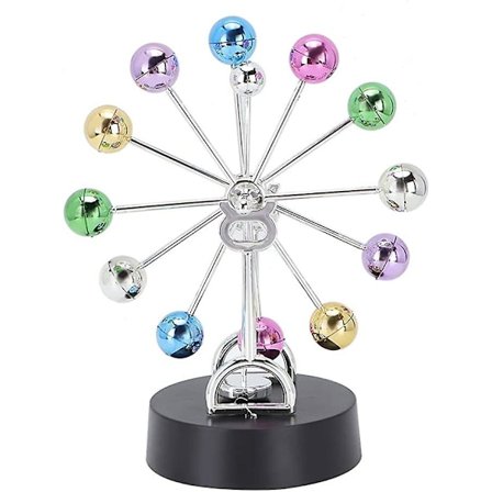 Pyörivä ikiliikkuja, muovinen pyörivä pallo, elektroninen ikiliikkuja työpöydälle toimistoon, kodin pöydän koristelumalli, lahja ystäville