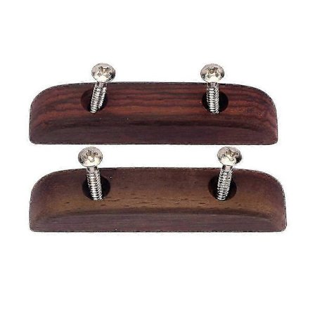 2 stk. Rosentræ Basguitar Tommelfingerstøtte Fingerstøtte Guitartilbehør Tommelfingerspænde (kaffe)