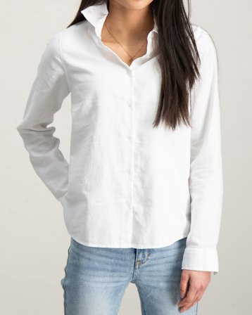 Lexington Sarah Light Oxford Shirt Hvit Skjorter Jente - Kids Brand Store