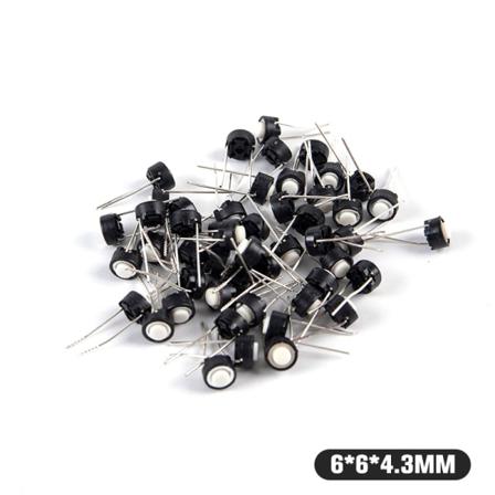 50st Taktbrytare 6*6*4,3/6*6*5mm Touch Switch Taktil Push But