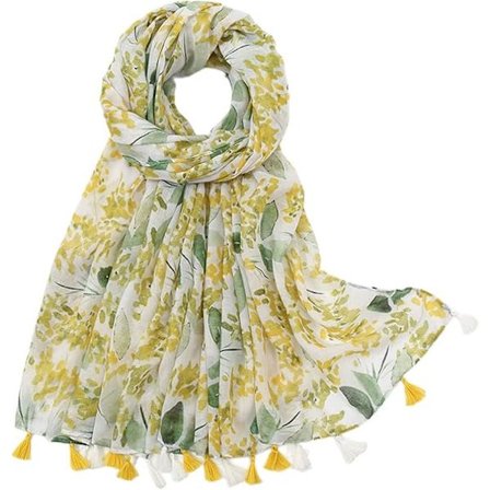 Skjerf for damer Mote Lett Multifunksjonell Bomull Dameskjerf & Sjal Store Sjal med Dusk Lange Skjerf for Kvinner