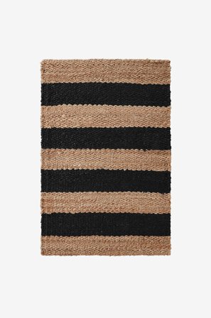Jotex - Dørmatte 60x90 Cm Jute/Jute Natur/svart ALMVIK - Kjøp Dørmatter hos Jotex