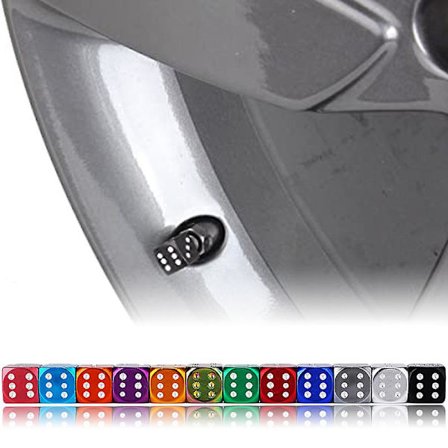 4 st Aluminium Bil Lastbil Motorcykel Cykel Tärning Hjulventil Däck Hjulstam Luftventil Dammskydd Bilhjul Däcktillbehör| |