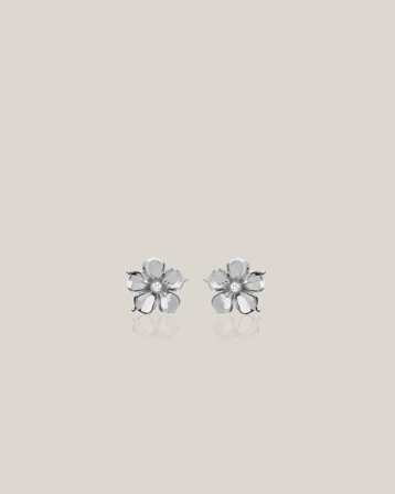 IOAKU LA FLEUR STUDS Hopeanvärinen Korut Tytöt - Kids Brand Store