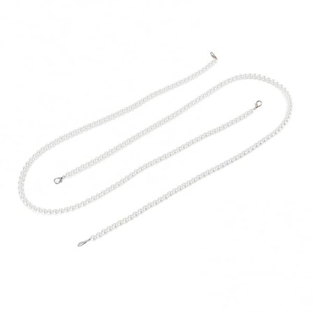 Imiterte perlekjeder veskehåndtak stropp erstatningstilbehør for kvinner 1 meter 20 stk