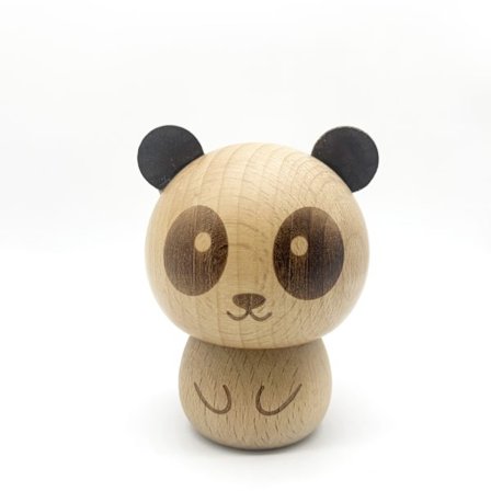 Træ sød panda tandstikholder dekorativ, tandstikholder dispenser sjov fo