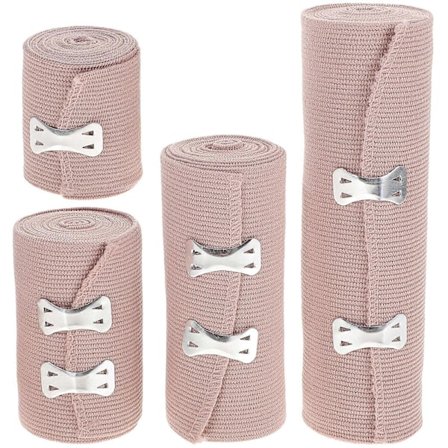 4 stk. Sikre elastiske bandager Kropsbeskyttelsesbandager Smidige omslagsbandager (Hud)